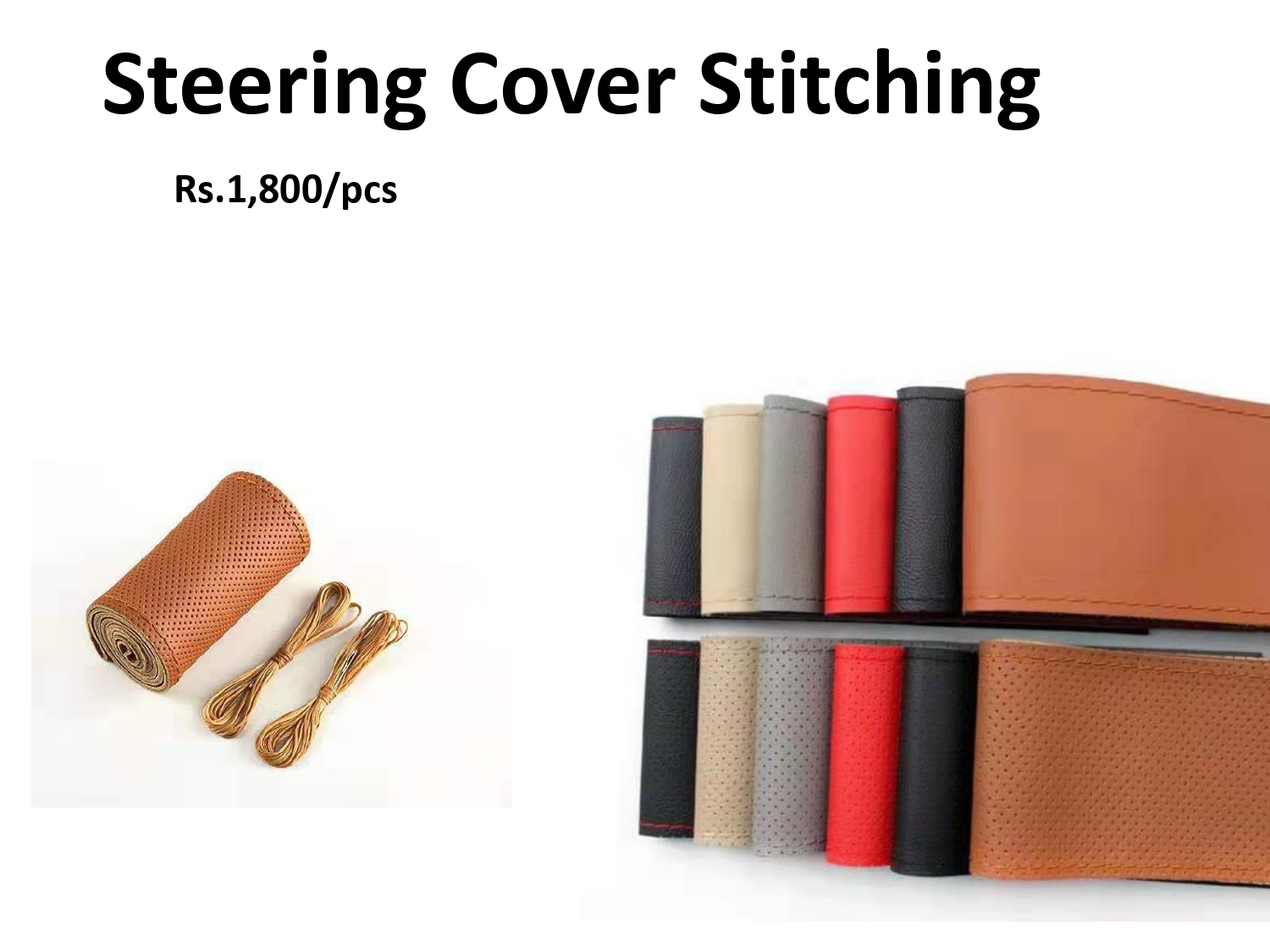 car steering cover stiching changan alsvin car accessories Daraz.pk