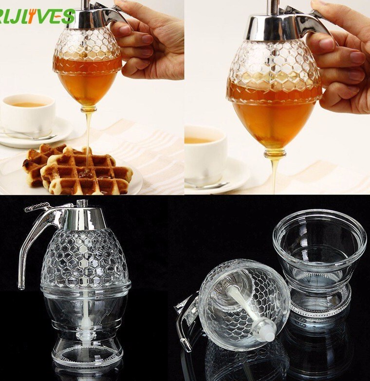 Acrylic Honey Storage Bottle & Honey Dispenser