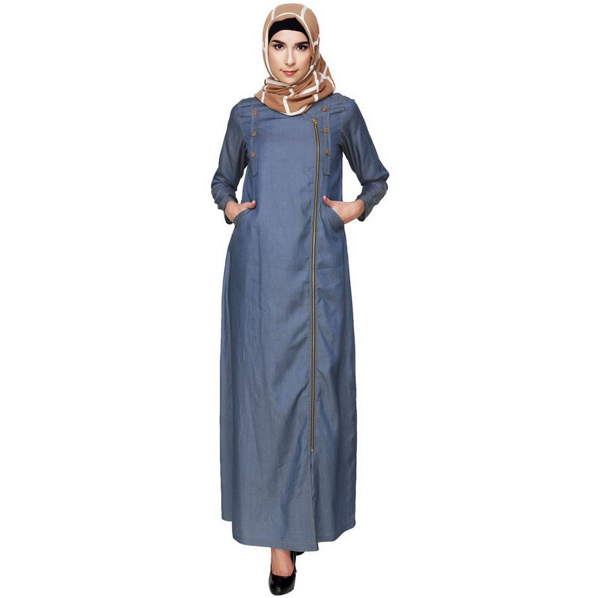 denim abaya daraz
