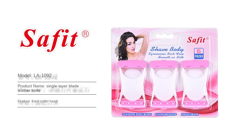 Safit Women Razor / Safit Disposable Women Body Shaving Razor / Ladies Razors / Ladies Body Shave Razors / Girls Soft and Sensitive Skin Body Hairs Removing Razor / Women / Ladies / Girls Safit Hairs Trimer Blade / Dispisable Body Hairs Removal Razor