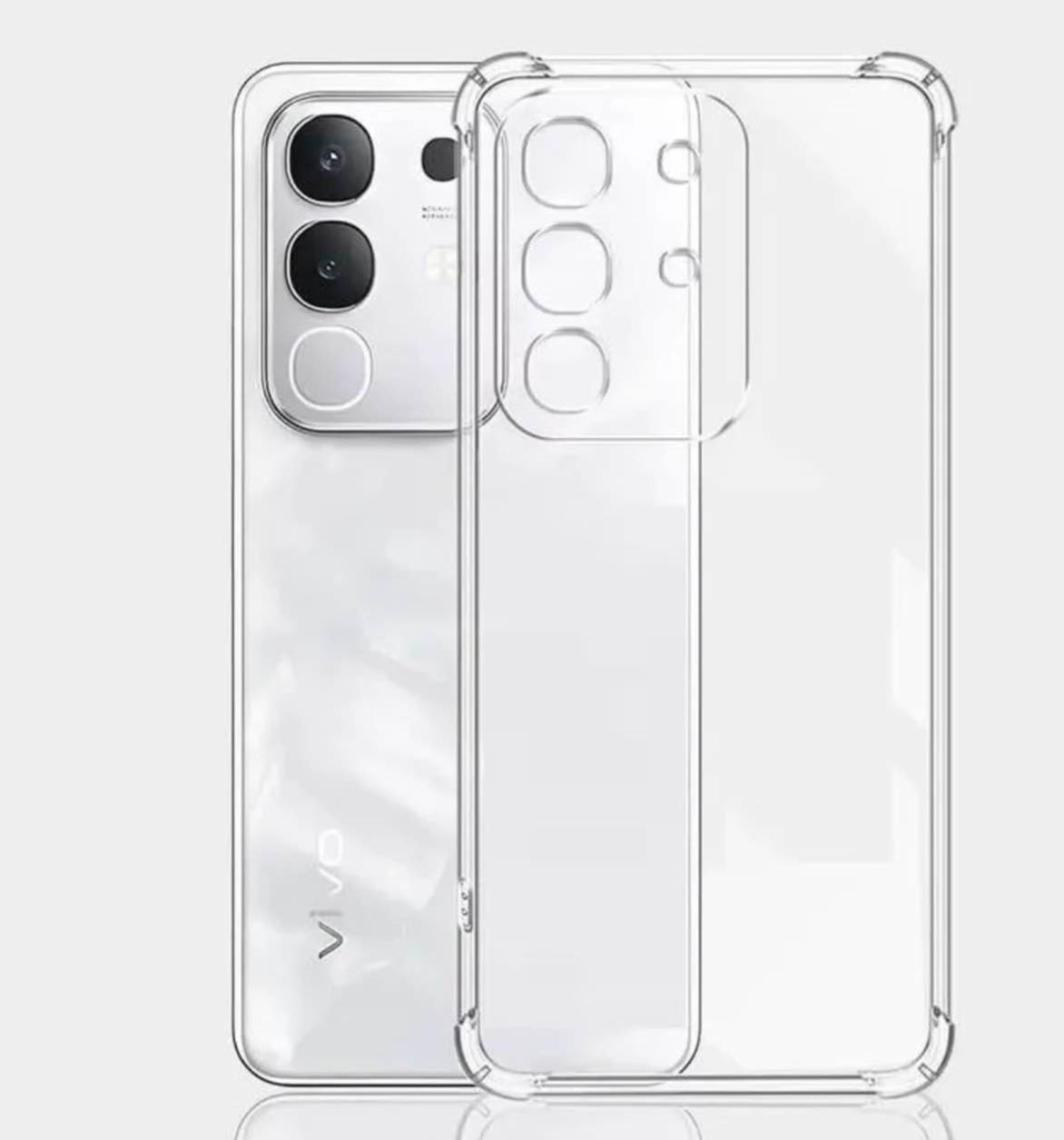 Vivo Y29 4G_Cap Jelly Anti Scratch Dustproof Jelly | Vivo Y29 4G Jelly Cover | Soft Tpu Silicone Dust Proof Transparent Back Cover (Imported Transparent)