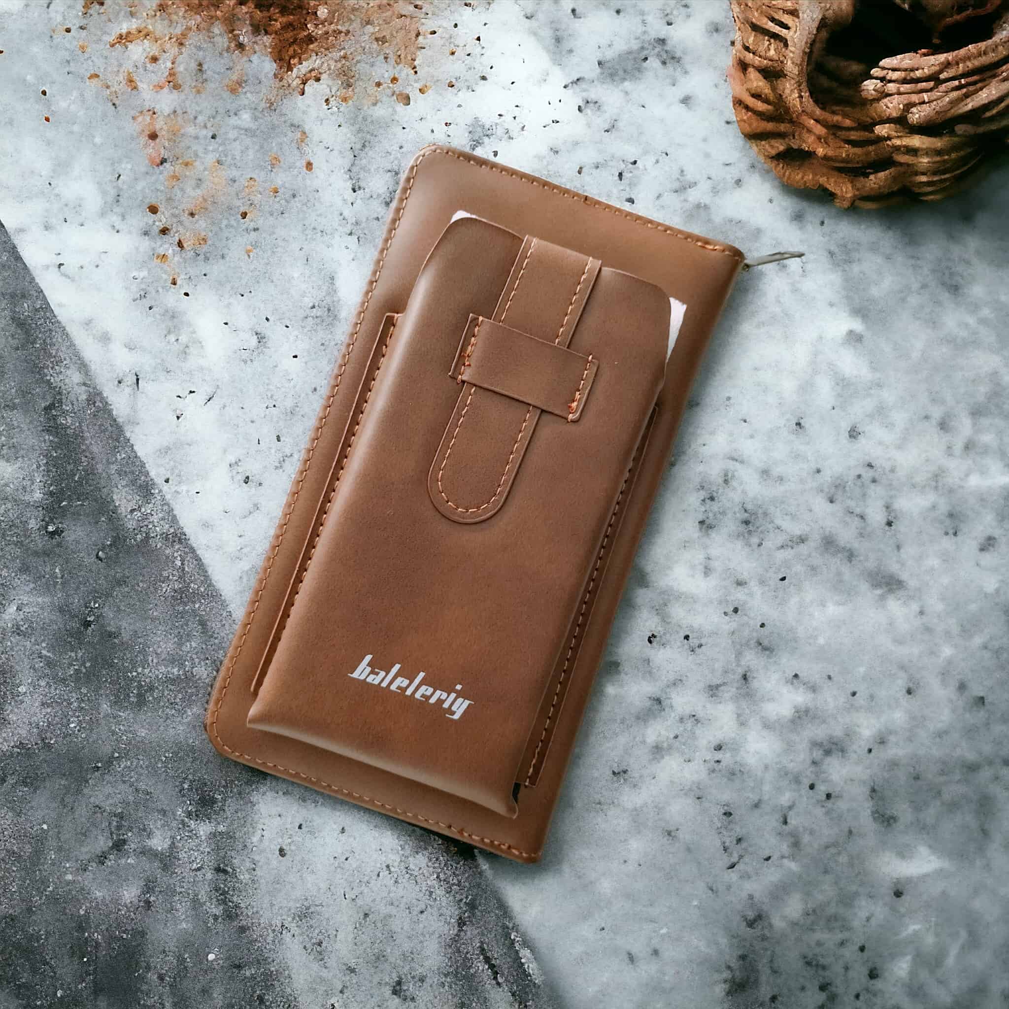 Leather Long Mobile Money and Card Holder Wallet for Women