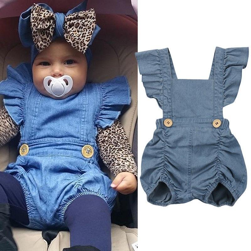 Baby girl 2024 jeans romper