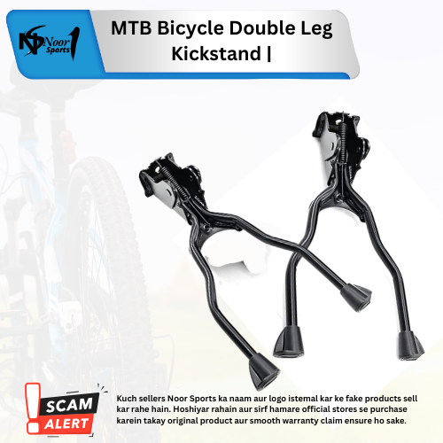 MTB Bicycle Double Leg Kickstand  Heavy-Duty Adjustable Height Centre Stand  Strong Alloy Cycle Stand for Mountain, Road, Hybrid & City Bikes
