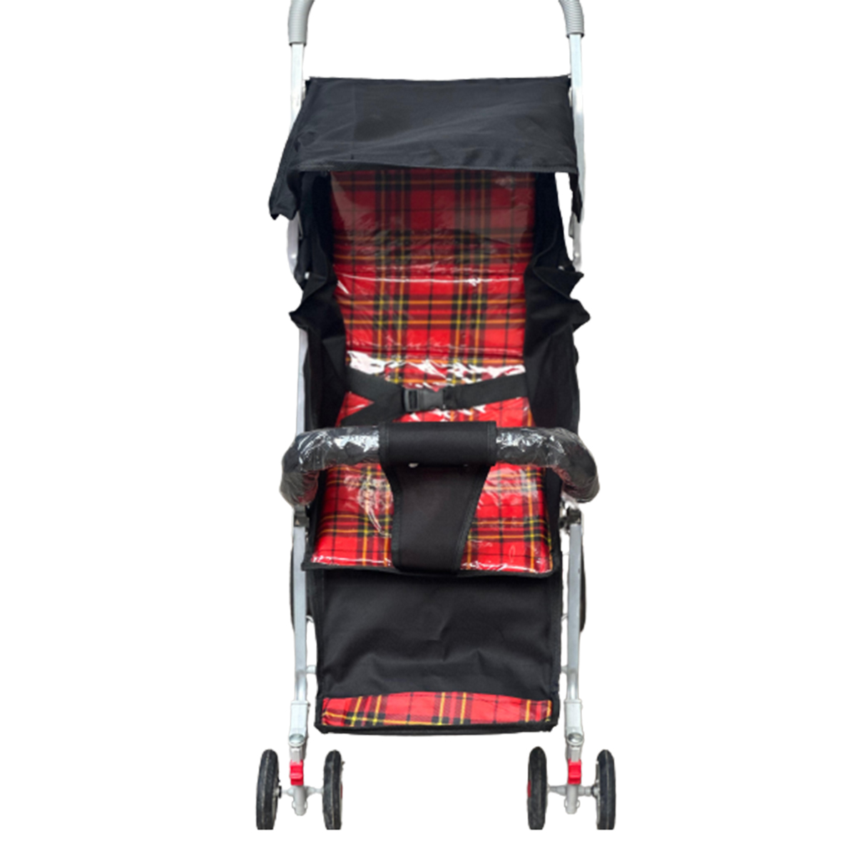 Foldable Baby Stroller Pram Blue 6 Tyres