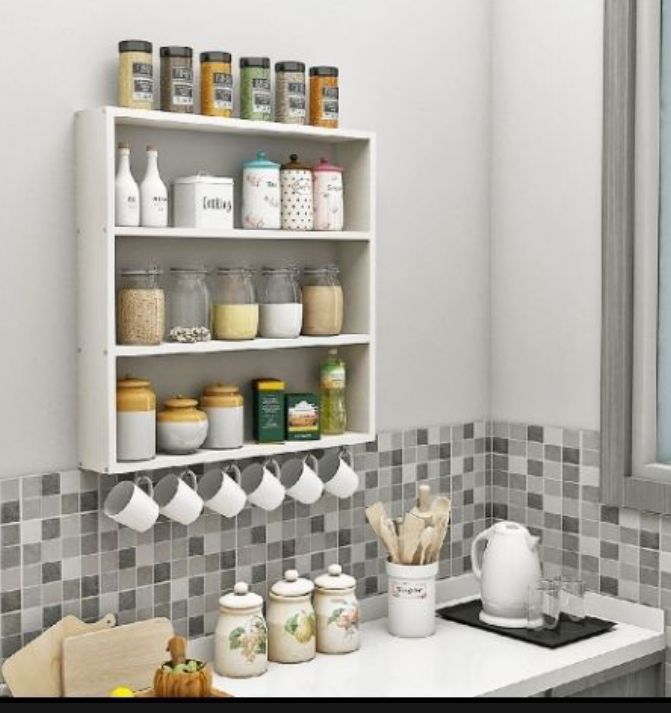 tier wall mounted sleek design cabniet for wall storage shelf