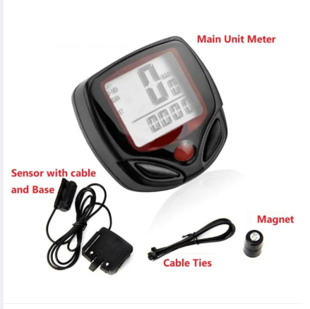 Bicycle Speedometer & stopwatch computer SB 318 Bicycle speed calculator & stopwatch Digital speedometer Odometer bicycle meter bicycle