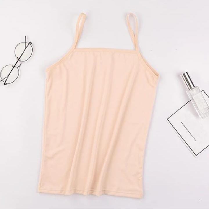 Pack Of 3 Women Summer Camisoles Biddies Stretchable Pure Cotton Tank Tops for Women Girls| Bra Vest for Girls Strap Cotton Multicolor Sleeves Thin Camisole Vest Solid Top