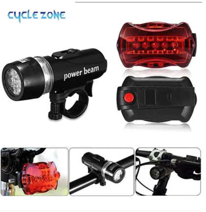 Rechargeable Bicycle Front Light With Loud Horn 5 LED Bike Headlight USB Flashlight Waterproof Cycling Accessory
