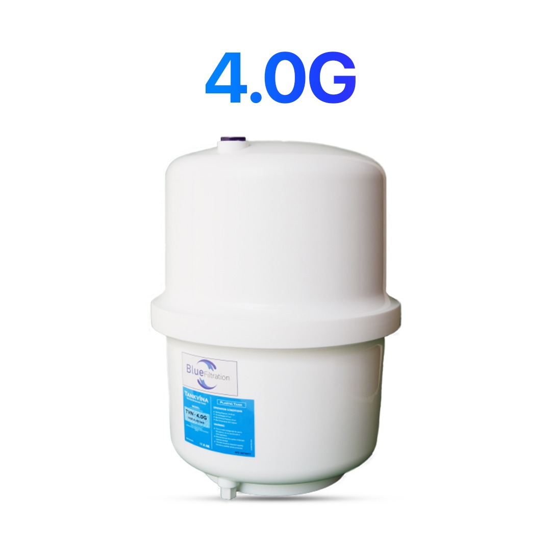 BLUE FILTRATION 4 GALLON RO STORAGE TANK | Premium Food-Grade Water Purifier Pressure Tank | NSF Certified Heavy-Duty Expansion Tank for Reverse Osmosis Systems | Made in Vietnam | High-Durability Water Reservoir