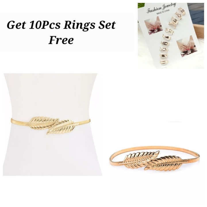 Flower Leaf Shape Belts For Women Wedding Designer Elastic Girl Stretch Skinny Waist Belt Cummerbunds Metal Female Belt get free ring set