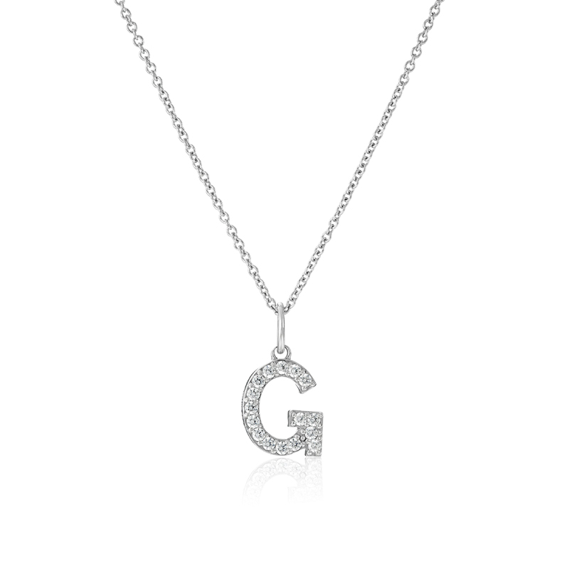 Silver Stainless Steel Alphabet Necklace/Locket/Pendants for Girls & Women with Chain - A to Z Your Name Alphabets