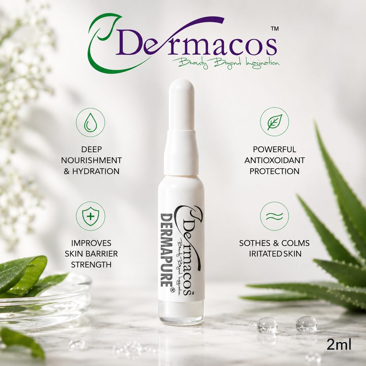 Dermapure Botanical Vitamin E Ampoule () | Skin Care Serum | 2ml