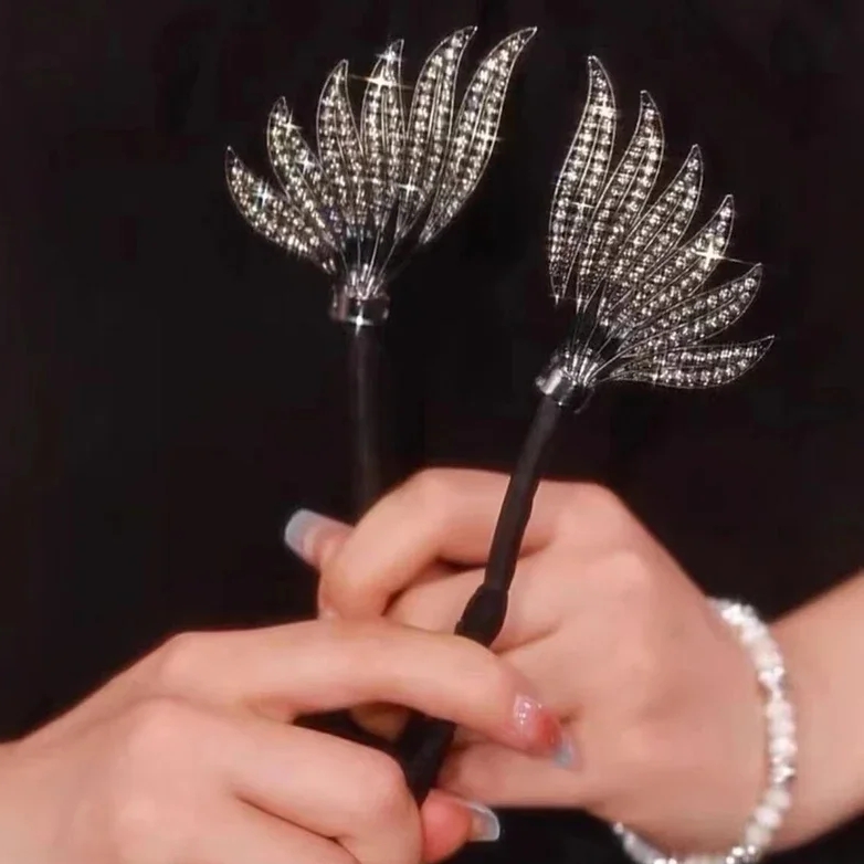 Hair Accessories Women Hair Twister Crystal Wings Curler Exquisite Temperament Hairpin Curling Hair Hairpins Hairband