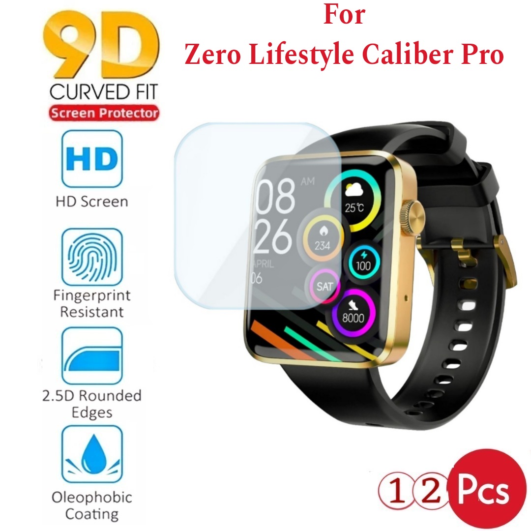 1/2 Pcs Hydrogel Soft Screen Protectors for Zero Life Style Caliber Pro TPU Protective Film For Zero Life Style Caliber Pro Watch Wristband Zero Life Style Caliber Pro Accesso