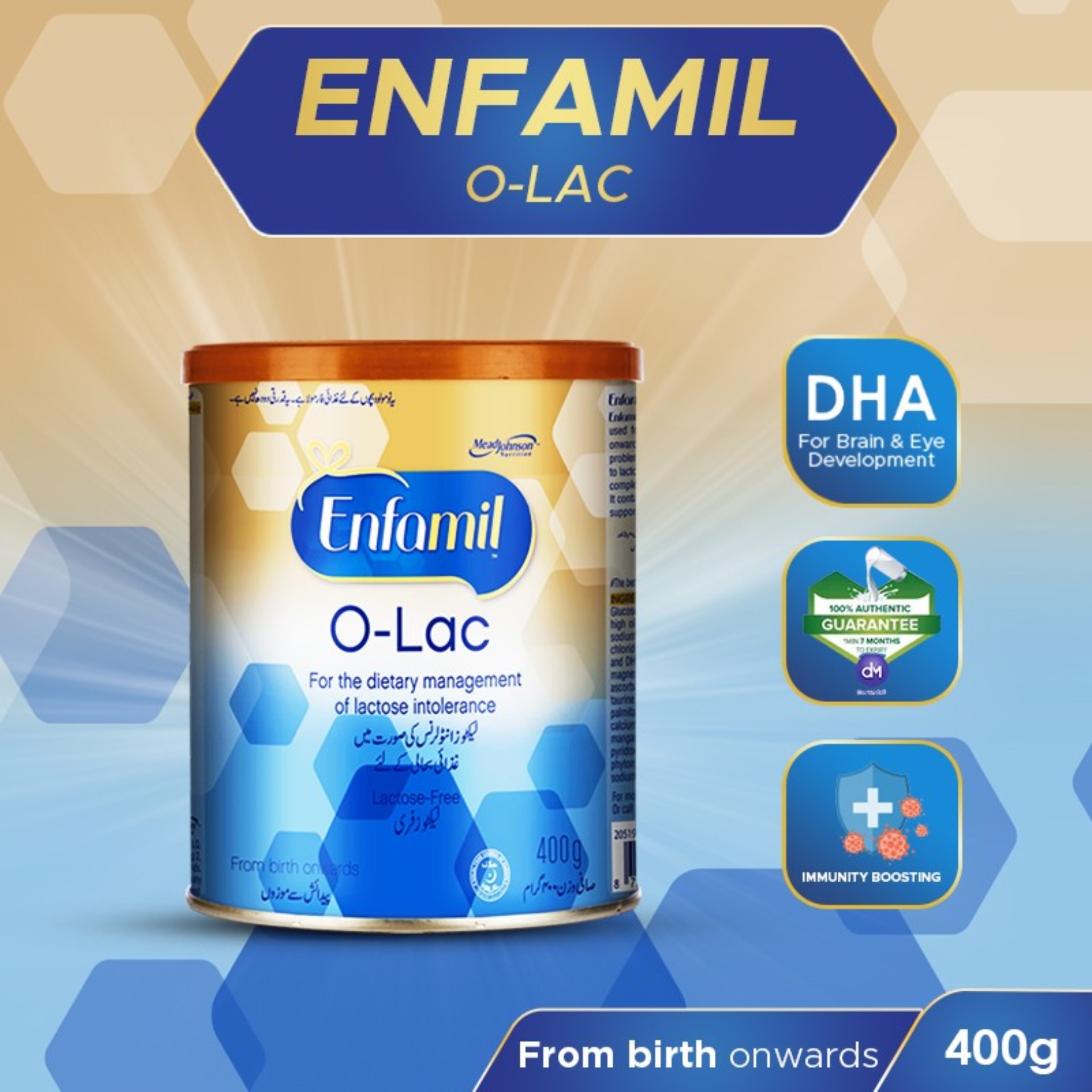 Enfamil O-lac Lactose Intolerance Infant Formula Baby Milk Powder 0 To 12 Months 400 Gm