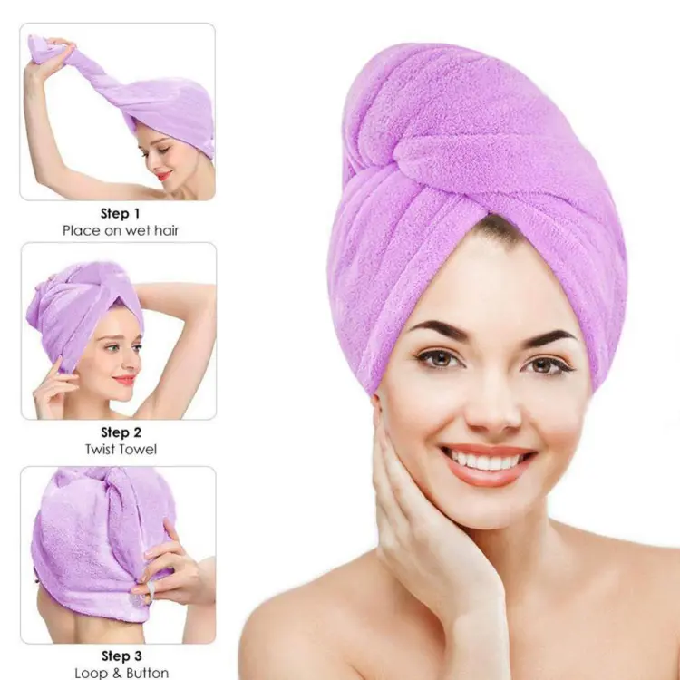 Head bath towel wrap hot sale