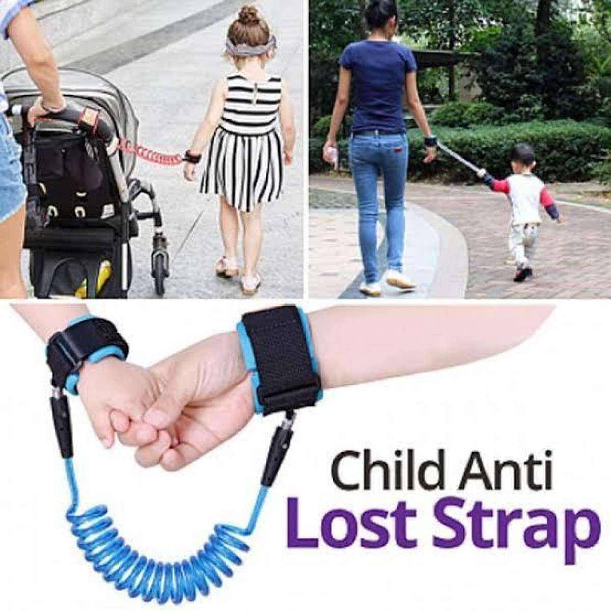 Baby Anti Lost Safety Wrist Strap, Toddler Walking Harness Leash