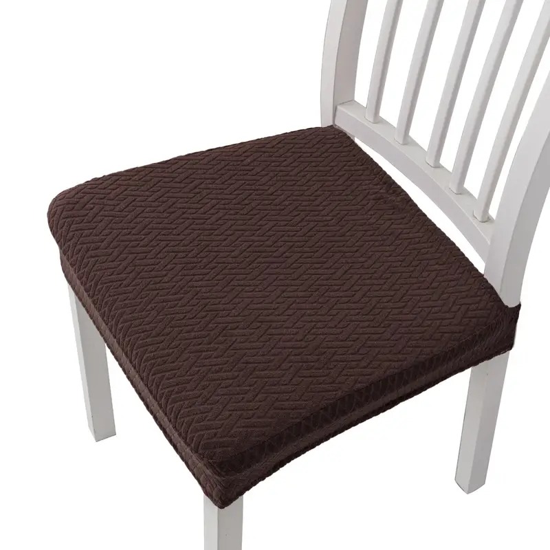 Stretchable T-Shaped Chair Cover - Modern  tuff title Dining Seat Slipcover, Machine Washable, Elastic Band Closure, Spandex/Polyester Blend for Home Decor