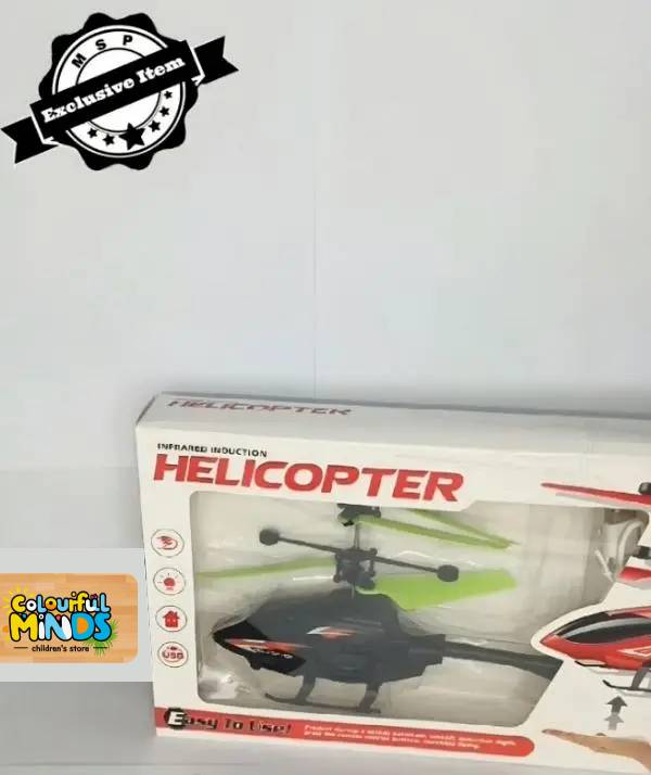 Hand Sensor Flying Helicopter Toy with USB Charging - IR Control Kids Mini Aircraft with LED Lights - Indoor Flying Toys for Boys Girls - No Remote Control Helicopter - Age 8+ Beginner Friendly Gift