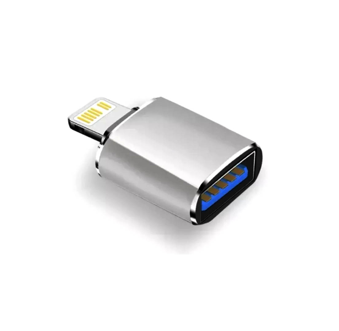 OTG 8-Pin Light-ning Male to USB 3.0 Female Adapter for i-OS Devices – Camera, Card Reader, Mouse, Keyboard & U Disk