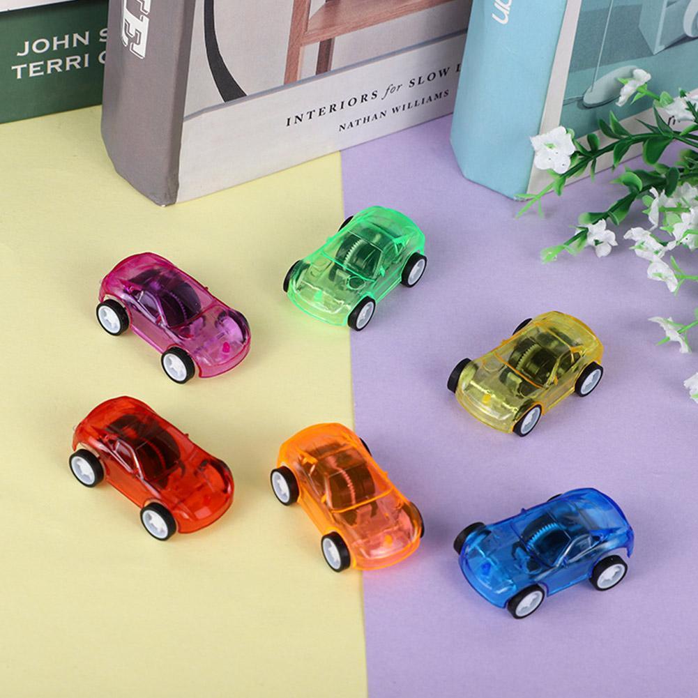 Pull Back Mini Car Kids Birthday Party Toys Transparent Inertial Broken-Resistant Best Mini Cars Set For Boys Or Girls