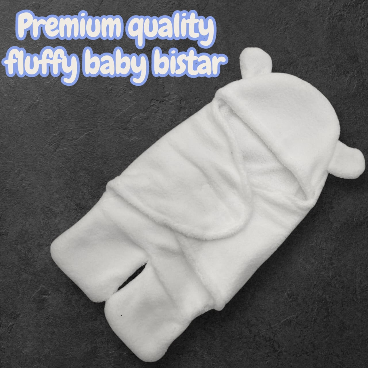 Premium Quality Soft Wool-Blend Swaddle Blanket with Bear Ears for Newborns 0-6 Months - Fluffy Comfort Wraps