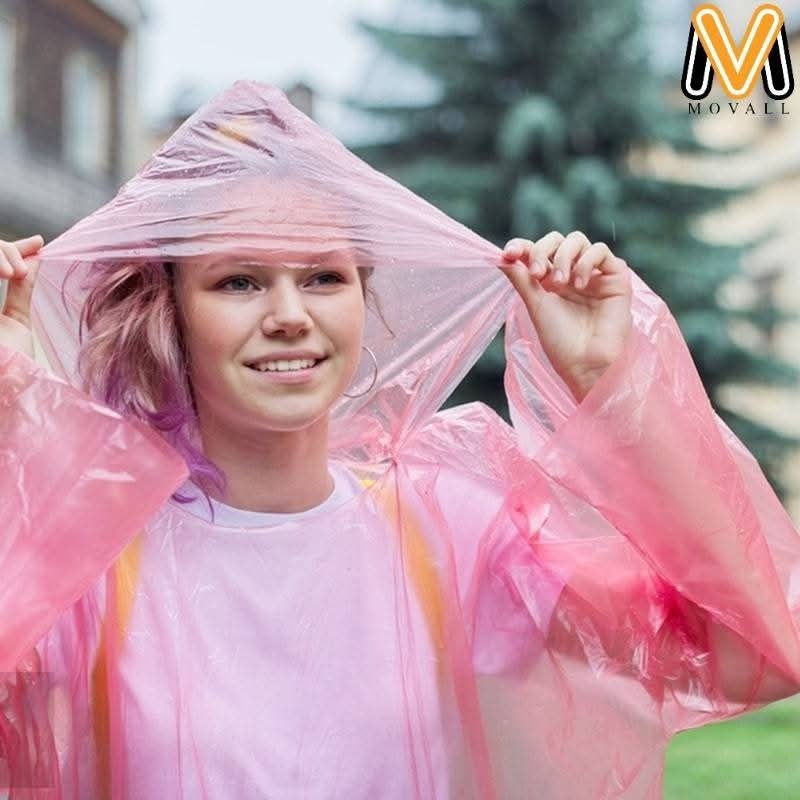 Waterproof Lightweight Adult Raincoat – Portable Hooded Rain Jacket for Men & Women