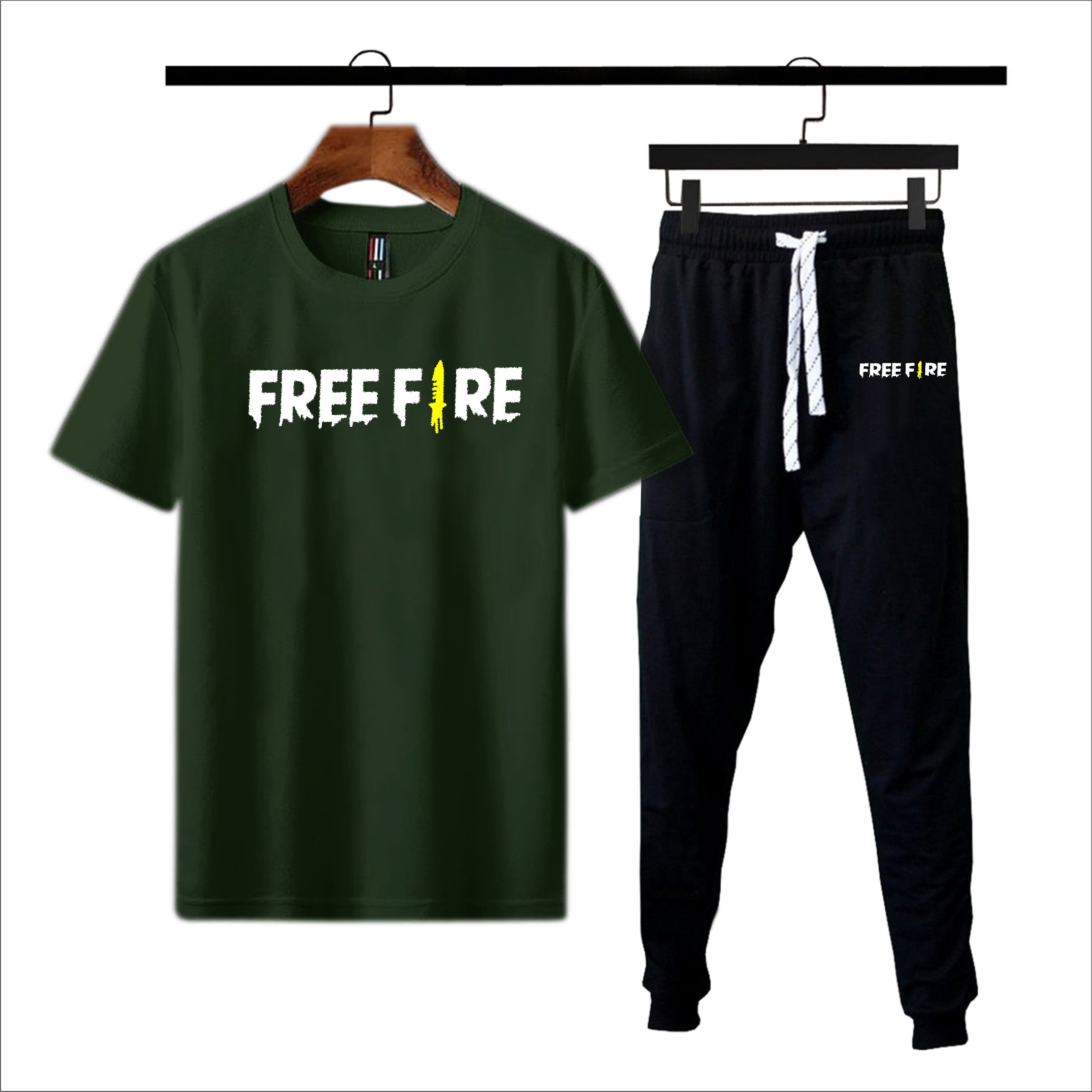Free fire printed summer tracksuit for men premium quality best article of summer collection