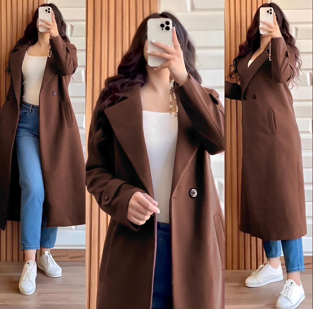 Premium Lapel Winter Long Coats for Women