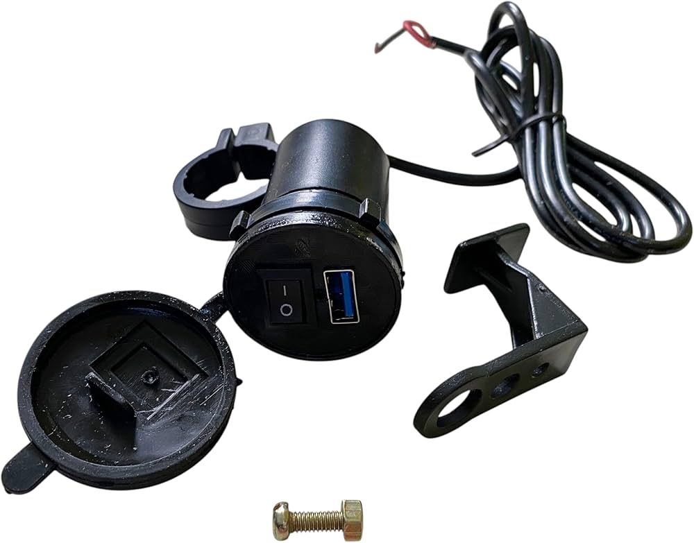 Motorcycle Mobile Charger Universal USB Waterproof with Switch