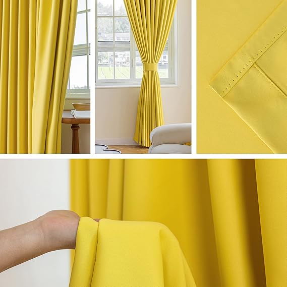 (Export Quality) Curtains for Room  Curtains for Bedroom & Drawing Room – Curtains for Kitchen & Room Window  Parday for Door and Window Stylish  Parda & Parday with Stainless Steel Rings (W50 x L84 Inches)