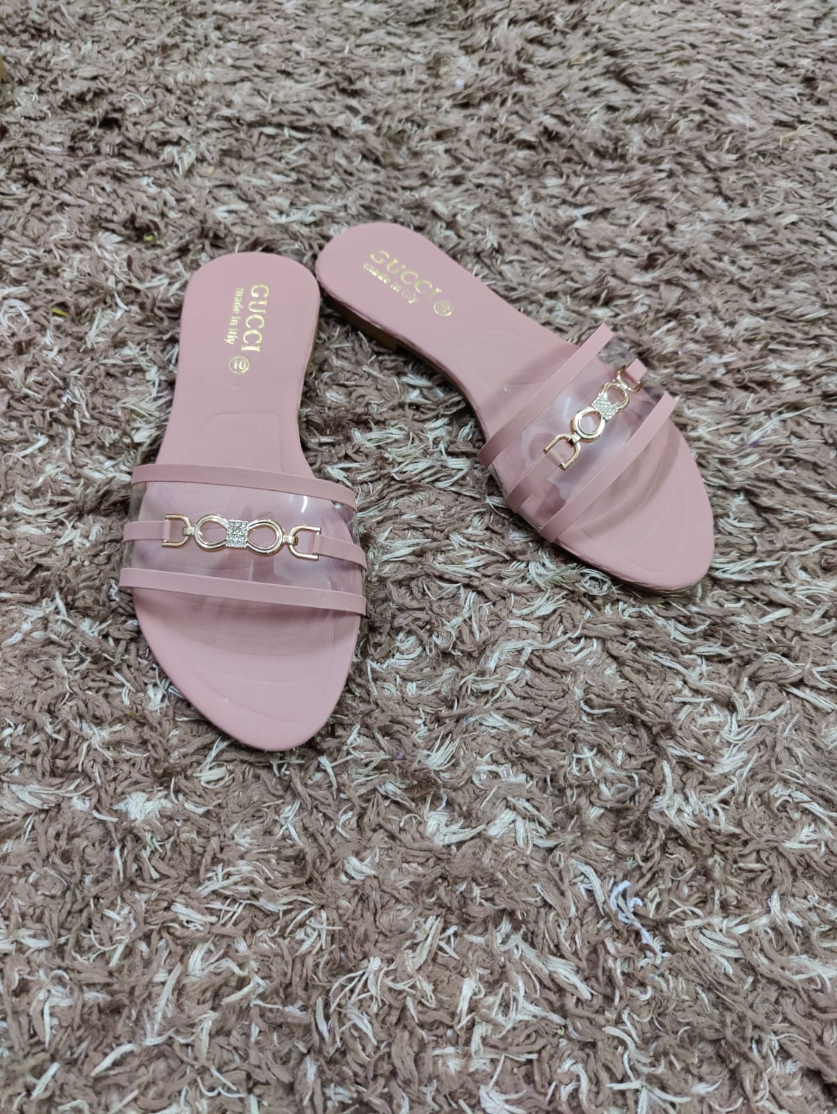 New latest design fashionable simple flat slippers for women