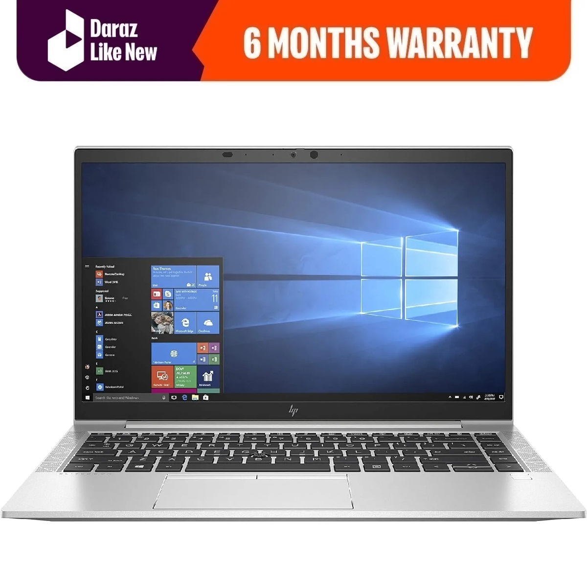 HP ELITEBOOK 840-G7 10TH GENERATION | INTEL CORE-I5 | 10300u PROCESSOR | 16GB RAM | 512GB SSD | FHD | 14.1’INCH DISPLAY | SILVER | WIN11 PRO | REGISTERED (FREE LAPTOP BAG) -  like new laptops