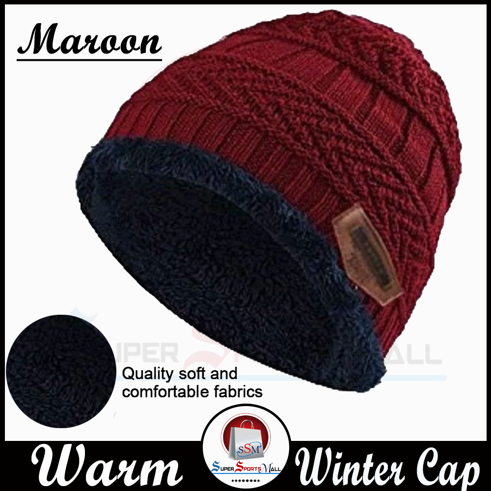 New Winter Hot Woolen Cap Warmer for Men and Women