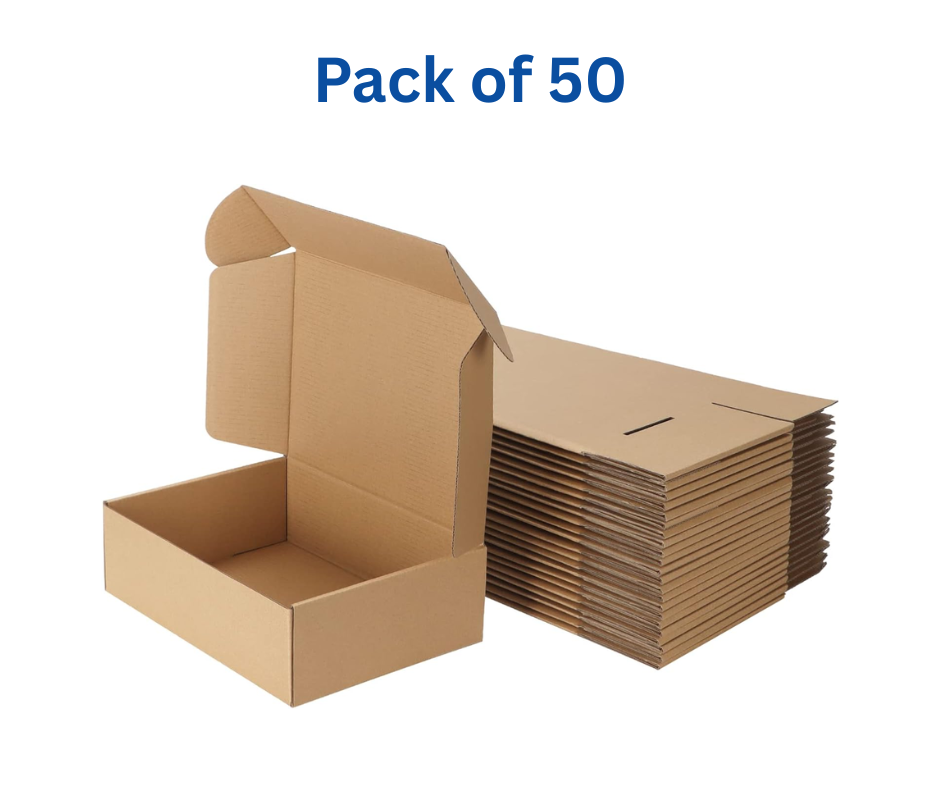 (9.25x6.5x2.75) Pack of 10 / 15 / 25 / 50 / 100 Brown Corrugated ...