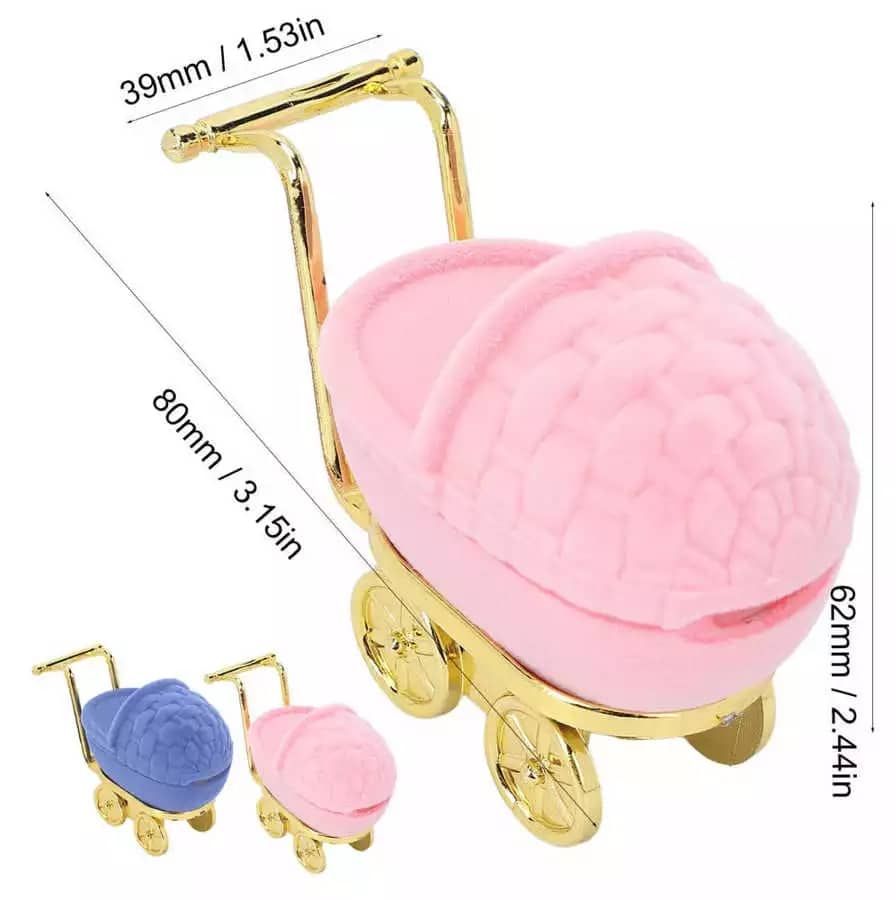 New Premium Trolley Ring Box for Gift Packing | Luxury Velvet Jewelry Ring Box | Engagement, Proposal & Wedding Gift Box