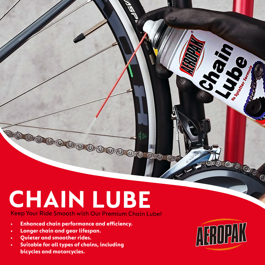 Aeropak Chain Lube - long lasting lubrication  heat resistance and corrosion protection