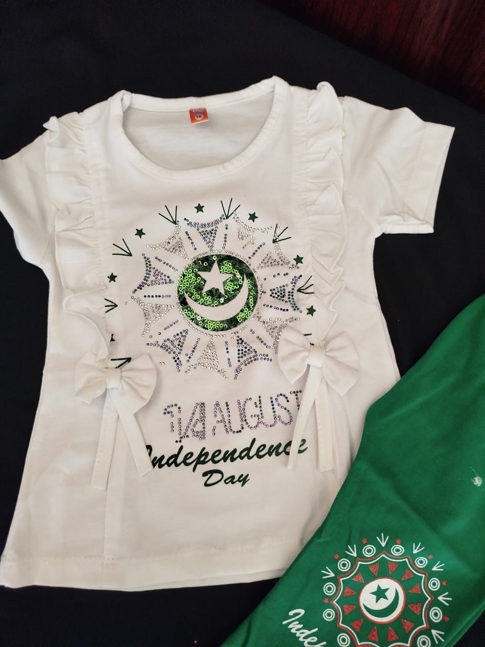 14 August Dresses | Independence day Dresses for girls | Green and White Dresses for girls