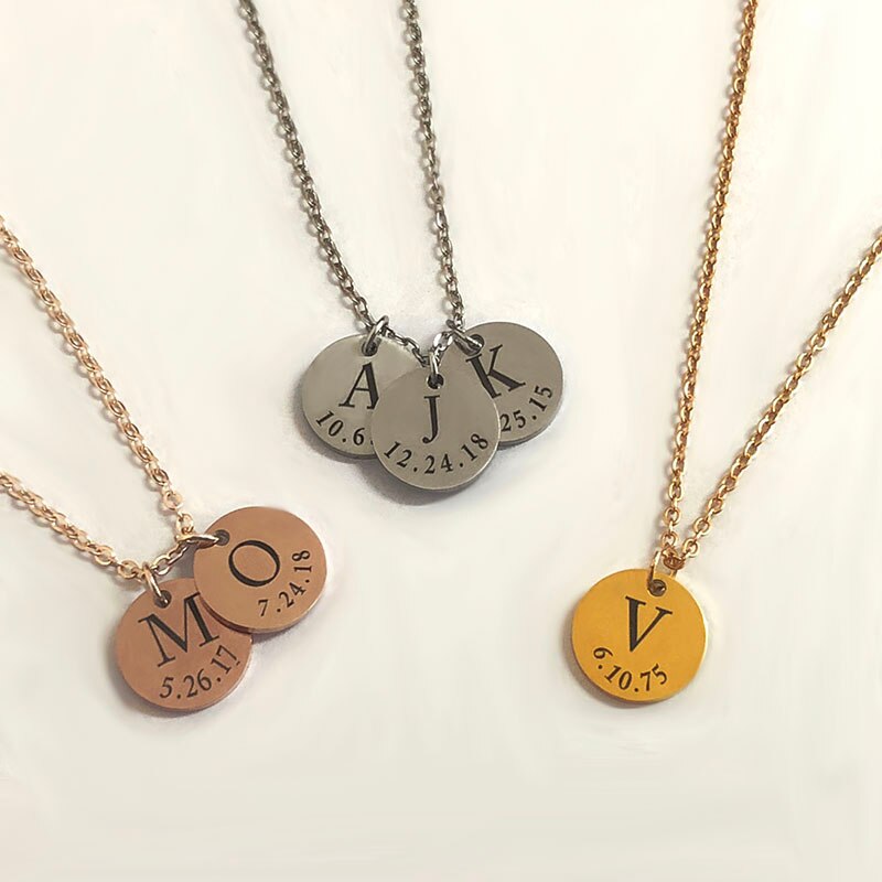 Diy Tiny Gold Initial Necklace Gold 