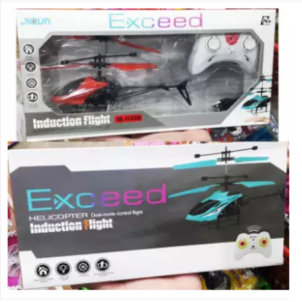 Exceed Cool Light 3D Flight Rechargeable Dual Mode Induction & Remote Control Helicopter -EH