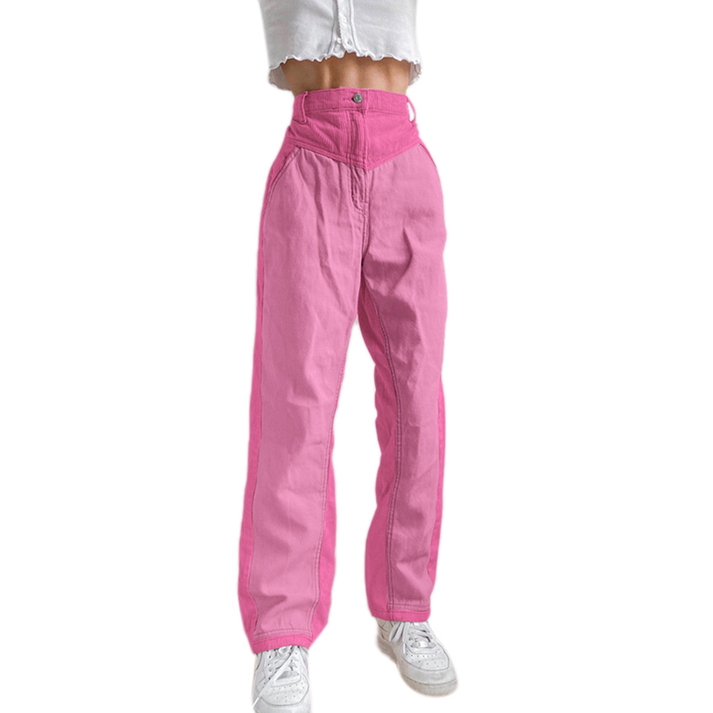 Aesthetic Baggy Joggers Women Contrast 