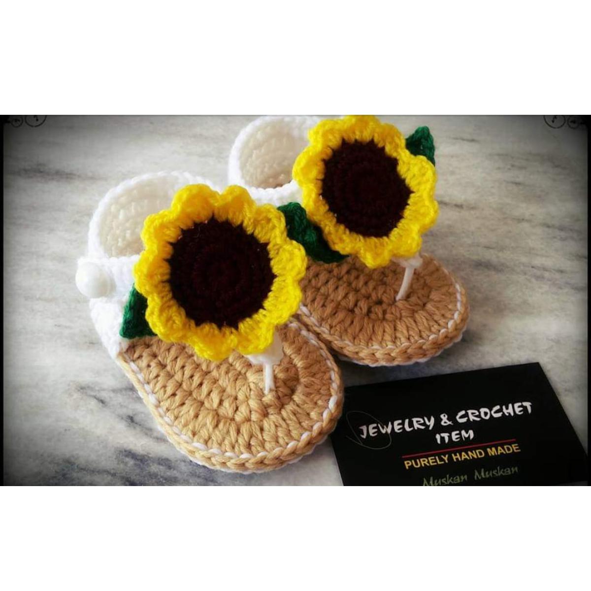 CROCHET WOOLEN BABY BOOTIES BABY SHOES BABY CHAPAL CROCHET