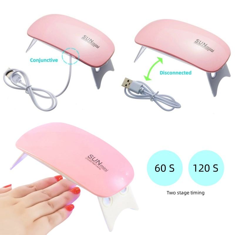 UV LED USB Nail Phototherapy Portable machine - Mini UV LED Nail Lamp Professional LED Gel Nail Dryer with USB Curing Lamp Nail Art Tool Accessory for Home DIY Use |UV LED Gel Varnish Curing Machine