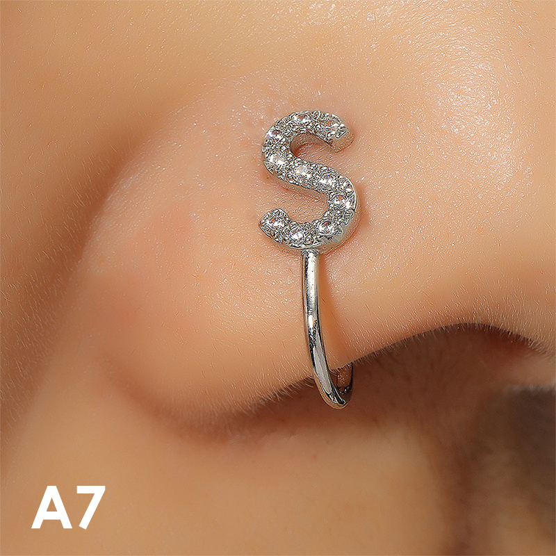 Alphabet on sale nose ring