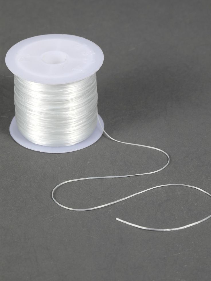 10 Yards White Stretchy Elastic Crystal String Cord – 0.5mm Beading Wire for Jewelry Making & Bracelets