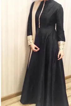 pakistani black long frocks