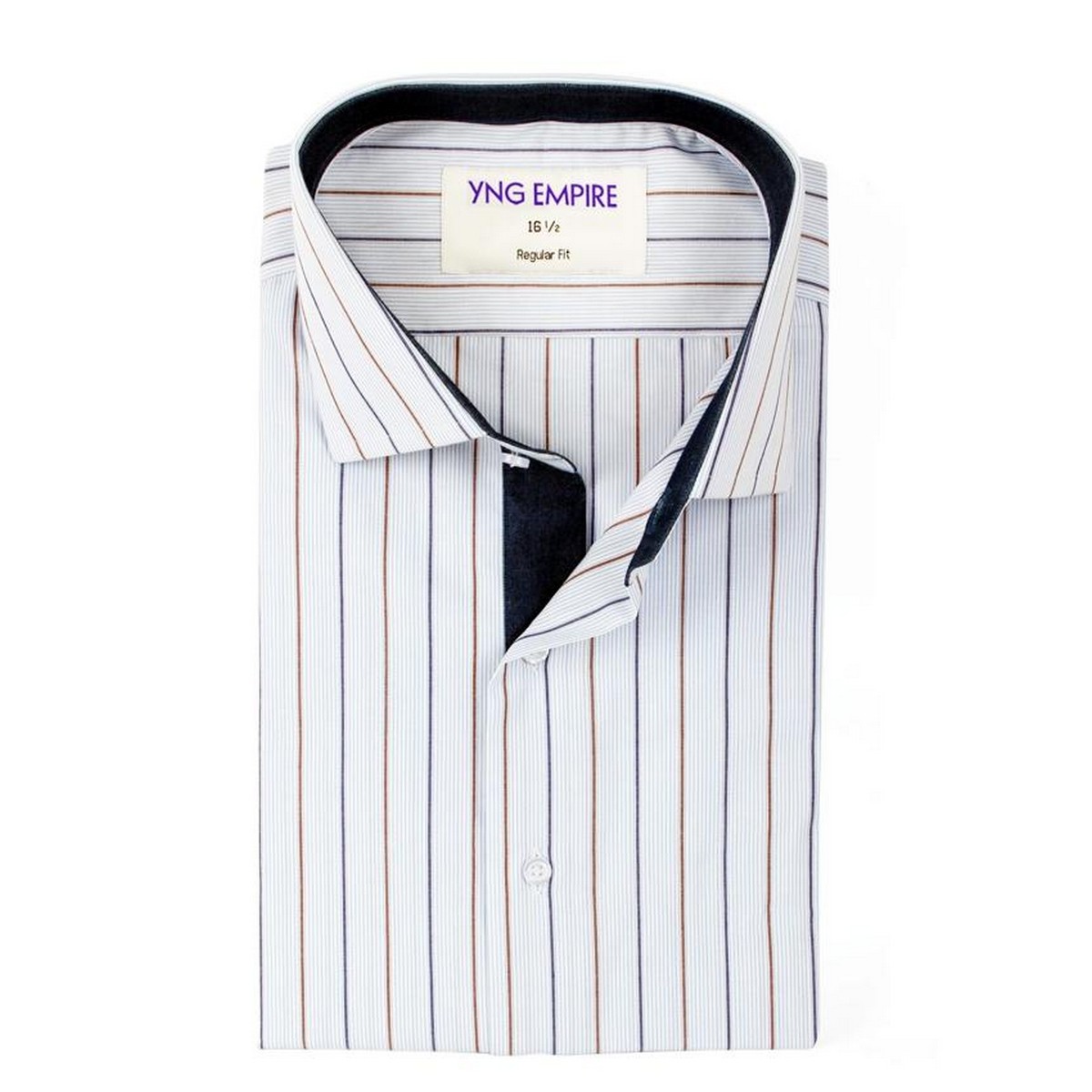 White Striped Premium Egyptian Cotton Shirt for Men