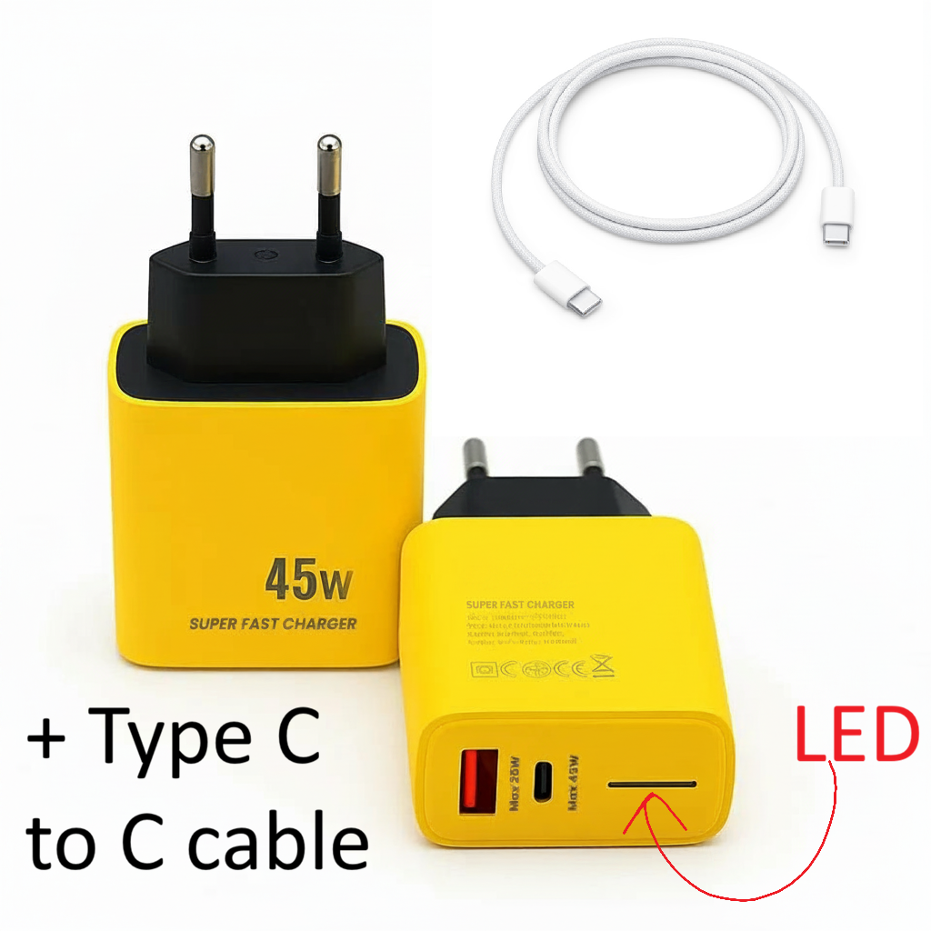 45W + C to C