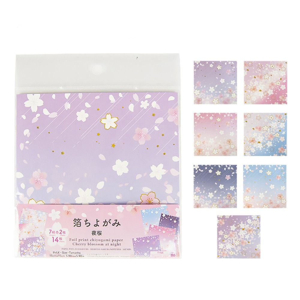 Handcraft Square Scrapbook Sakura Pattern Cherry Blossom Paper-cut Art ...